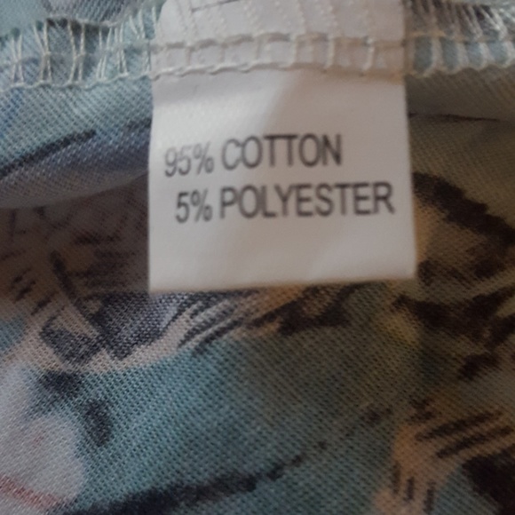 Yeslife💙Black&Light Blue Floral Long Sleeve Dress - Picture 6 of 7